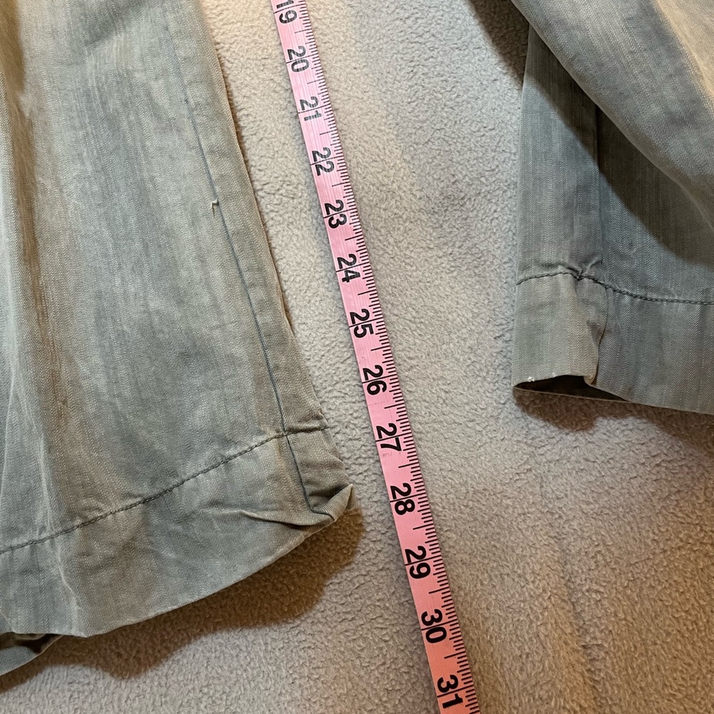 Sundance Petite 6 Gray Pleated Wide Leg Lightweight Women’s Pants - Picture 3 of 10